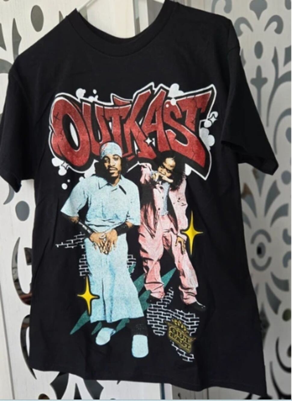 Outkast Graphic T Shirt Black Mens Medium High Schoolers LLC Hip Hop Band New